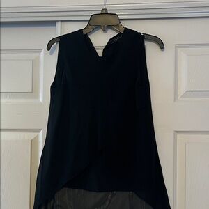 BCBG Max Azaria chiffon and crêpe multi layered blouse